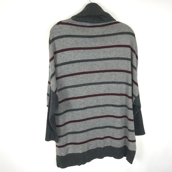 Cindstory Dolman Sleeve Cowl Neck Striped Sweater - Picture 3 of 3